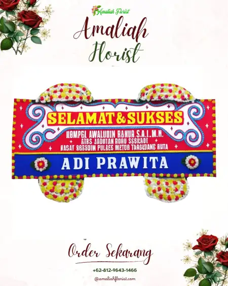 Papan Bunga Ucapan Selamat Seboro